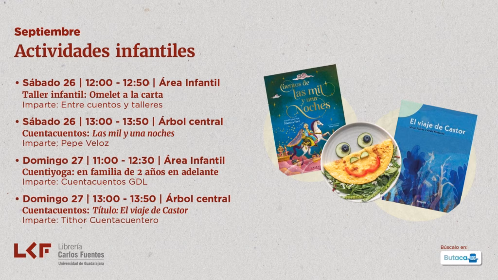 Actividades Infantiles en la librería Carlos Fuentes