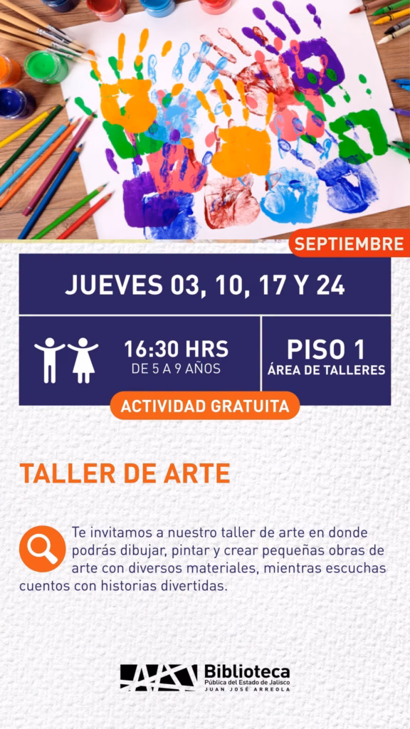 Taller de arte en la Biblioteca